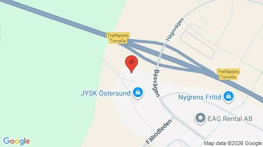 Werkstätte zur Miete i Östersund – Foto von Google Street View