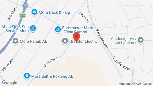 Værkstedslokaler til leje i Mora - Foto fra Google Street View