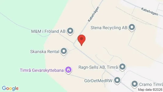 Liikekiinteistöt Vuokrattavana i Timrå - Kuva Google Street Viewstä