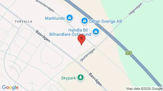 Werkstätte zur Miete i Östersund - kort over placeringen