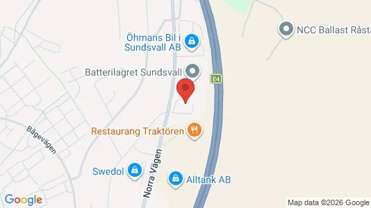 Espacios de oficina En alquiler i Sundsvall - kort over placeringen