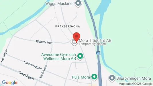Kontorslokaler för uthyrning i Mora – Foto från Google Street View