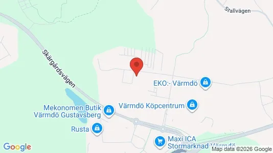 Lager til leie i Värmdö – Bilde fra Google Street View