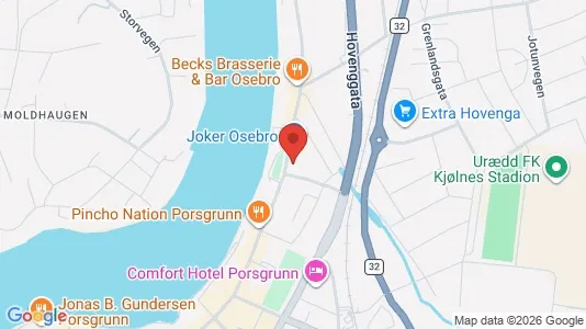 Office spaces for rent i Porsgrunn - kort over placeringen