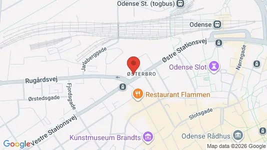 Büros zur Miete i Odense C – Foto von Google Street View
