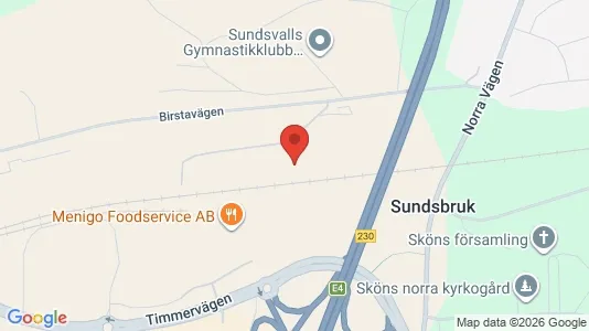 Varastot Vuokrattavana i Sundsvall - Kuva Google Street Viewstä