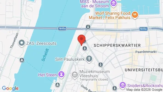 Office spaces for rent i Stad Antwerp - kort over placeringen
