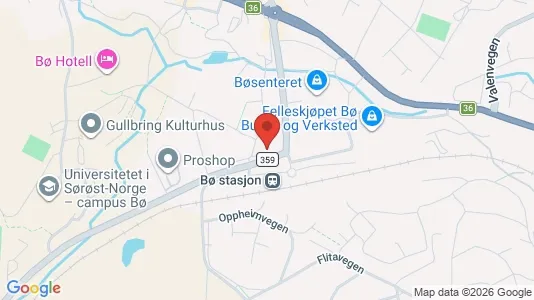 Kontorer til leie i Bø – Bilde fra Google Street View