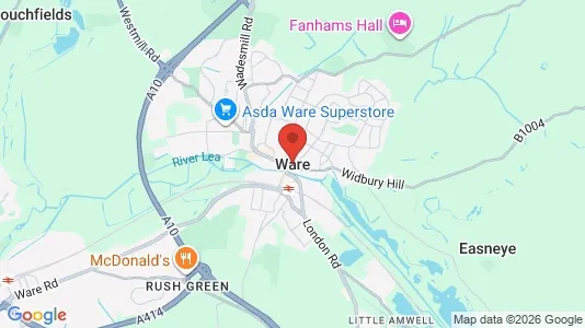 Büros zur Miete i Ware - Hertfordshire – Foto von Google Street View