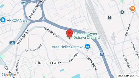 Toimistotilat Vuokrattavana i Ostrava-město - kort over placeringen