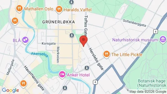 Office spaces for rent i Oslo Grünerløkka - kort over placeringen