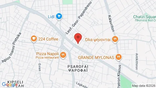 Liikekiinteistöt Myynnissä i Patras - kort over placeringen