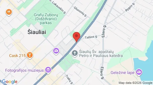 Büros zur Miete i Šiaulių m. sav. – Foto von Google Street View