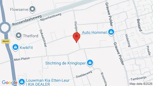 Commercial properties for rent i Etten-Leur - kort over placeringen