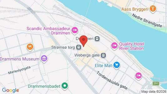 Kontorlokaler til leje i Drammen - Foto fra Google Street View