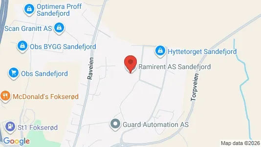 Kontorlokaler til leje i Sandefjord - Foto fra Google Street View