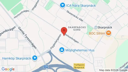 Kontorslokaler för uthyrning i Söderort - kort over placeringen