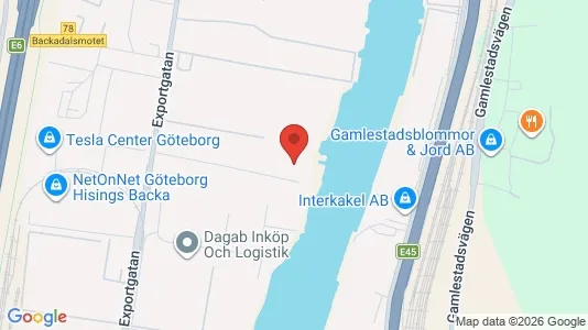 Lagerlokaler til leje i Gøteborg Ø - Foto fra Google Street View