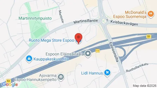 Verkstedhaller til leie i Espoo – Bilde fra Google Street View