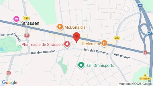 Kontorer til leie i Bertrange – Bilde fra Google Street View