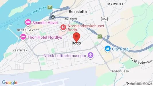 Kantorruimte te huur i Bodø - Foto uit Google Street View