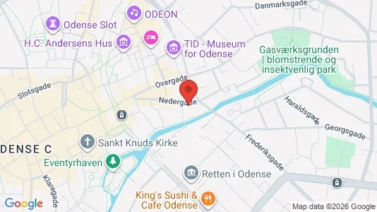Büros zur Miete i Odense C – Foto von Google Street View