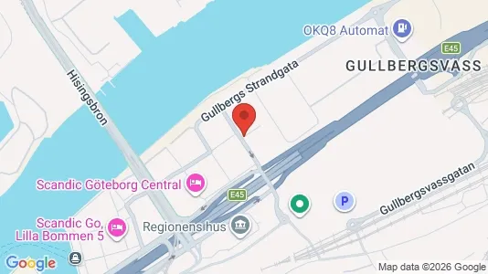 Kontorslokaler för uthyrning i Göteborg Centrum - kort over placeringen