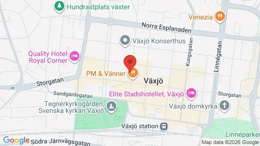 Kontorlokaler til leje i Växjö - Foto fra Google Street View