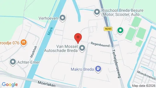 Kontorlokaler til leje i Breda - kort over placeringen