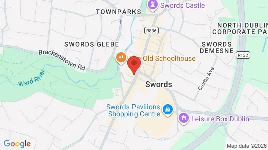 Commercial properties for rent i Swords - kort over placeringen