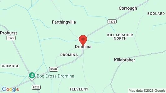 Commercial properties for rent i Dromina - kort over placeringen