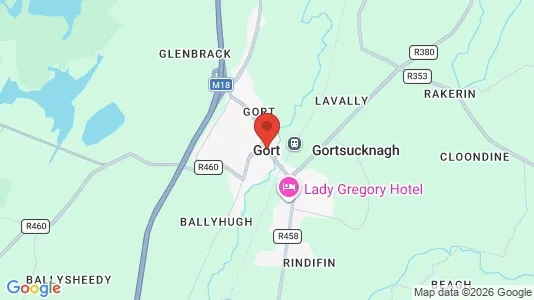 Bedrijfsruimtes te huur i Gort - Foto uit Google Street View