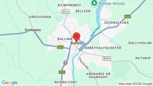 Shops for rent i Ballina - Photo from Google Street View