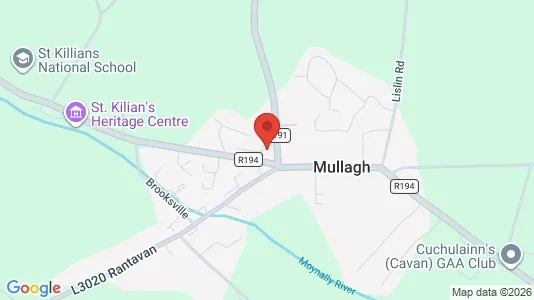 Office spaces for rent i Mullagh - kort over placeringen