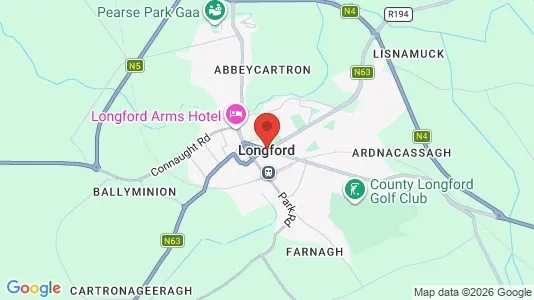 Industritomter för uthyrning i Longford – Foto från Google Street View