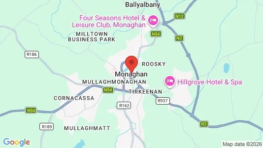 Företagslokaler för uthyrning i Monaghan – Foto från Google Street View