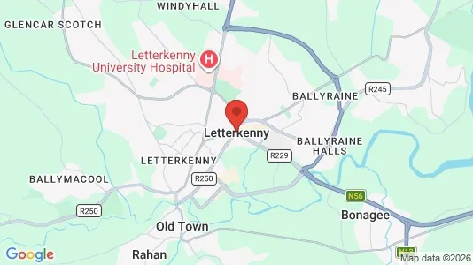 Lokaler til leje i Letterkenny - Foto fra Google Street View