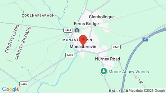 Commercial properties for rent i Monasterevin - kort over placeringen