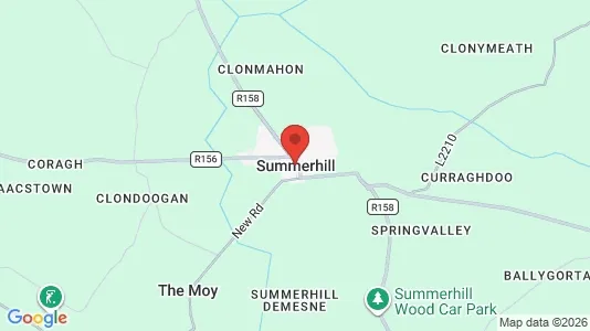Commercial properties for rent i Summerhill - kort over placeringen