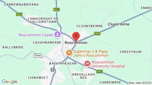 Butikslokaler för uthyrning i Roscommon – Foto från Google Street View