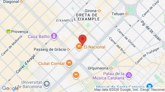 Kontorlokaler til leje i Barcelona Eixample - Foto fra Google Street View