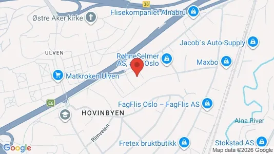 Office spaces for rent i Oslo Alna - kort over placeringen