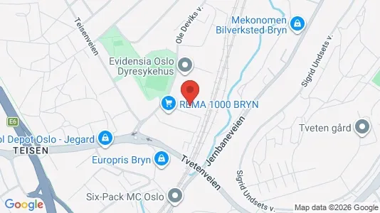 Werkstätte zur Miete i Oslo Alna – Foto von Google Street View
