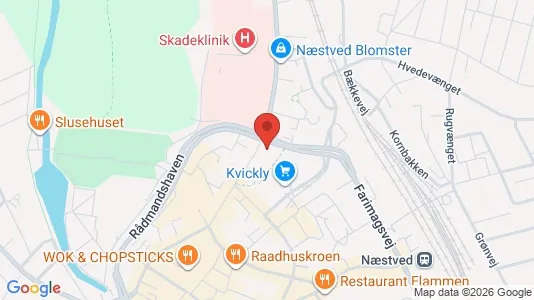 Office spaces for rent i Næstved - kort over placeringen