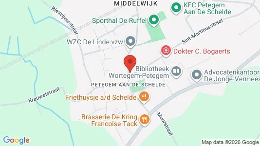 Commercial properties for sale i Wortegem-Petegem - kort over placeringen