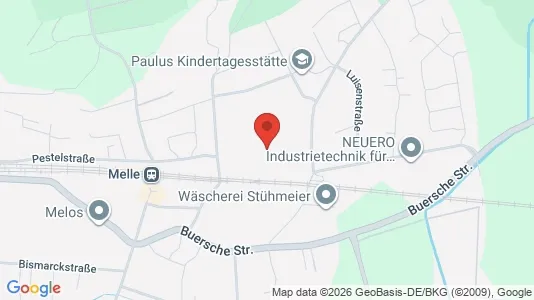 Gewerbeflächen zur Miete i Osnabrück - kort over placeringen