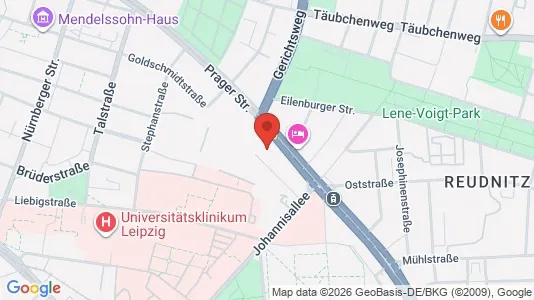 Office spaces for rent i Leipzig - kort over placeringen