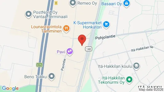 Værkstedslokaler til leje i Vantaa - Foto fra Google Street View