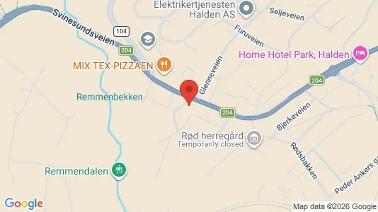 Commercial properties for sale i Halden - kort over placeringen