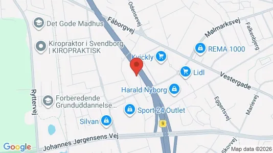 Kontorlokaler til leje i Svendborg - Foto fra Google Street View